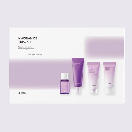 JUMISO - Niacinamide Trial Kit (4 piezas) | Kit de Skincare Coreano con Niacinamida