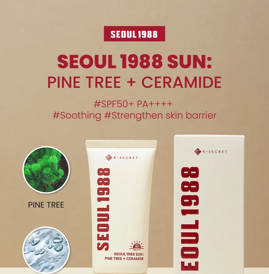 KSECRET - Protector Solar Sun : Pine Tree + Ceramide  SPF50+ PA++++, 50ml
