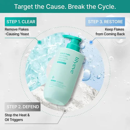 LILYEVE - SCALP:TURN CICA PDRN Deep Clean Shampoo 500ml