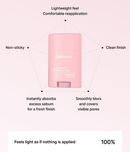CELIMAX - Oil Control Mattifying Sun Stick , SPF50+ PA++++  19g