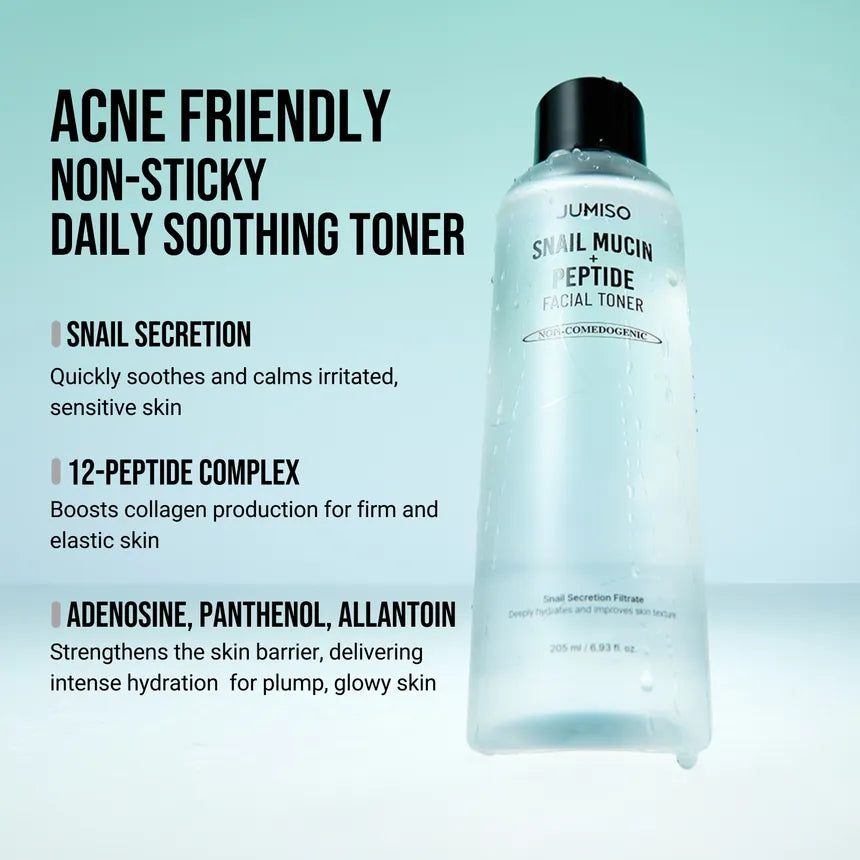 JUMISO - Snail Mucin + Peptide Facial Toner 205ml