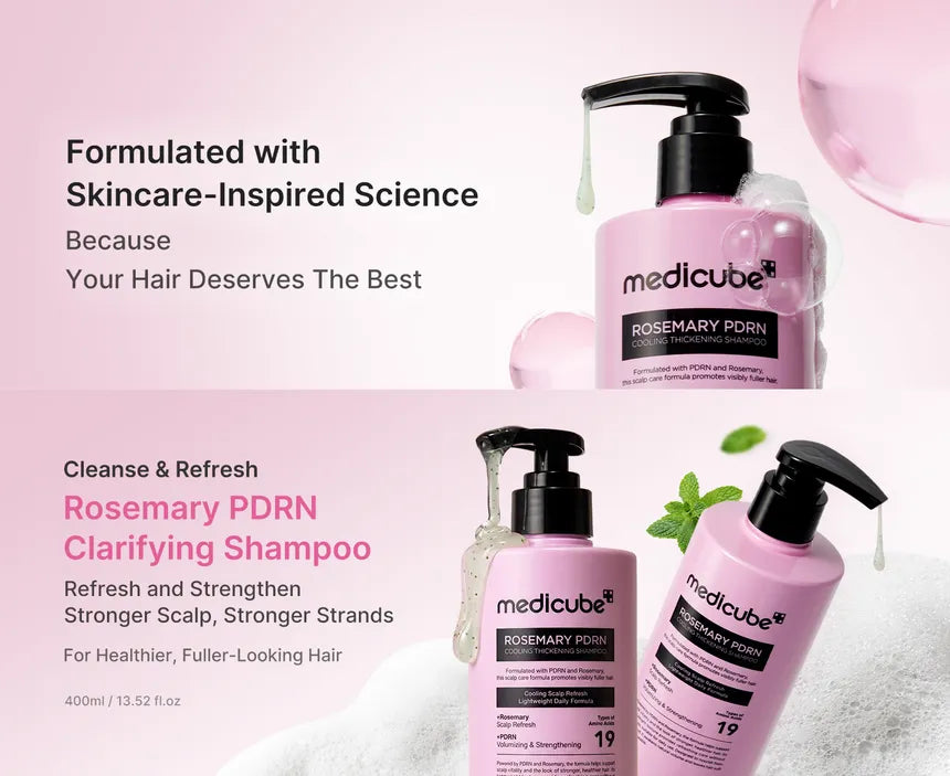 MEDICUBE - ROSEMARY PDRN COOLING THICKENING SHAMPOO 400ml