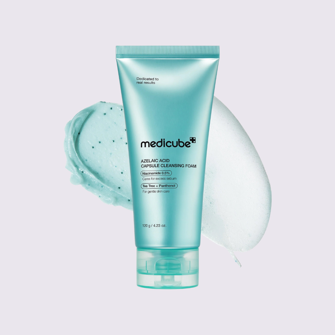 MEDICUBE - Azelaic Acid Capsule Cleansing Foam 120g | Limpiador Coreano para Poros y Sebo