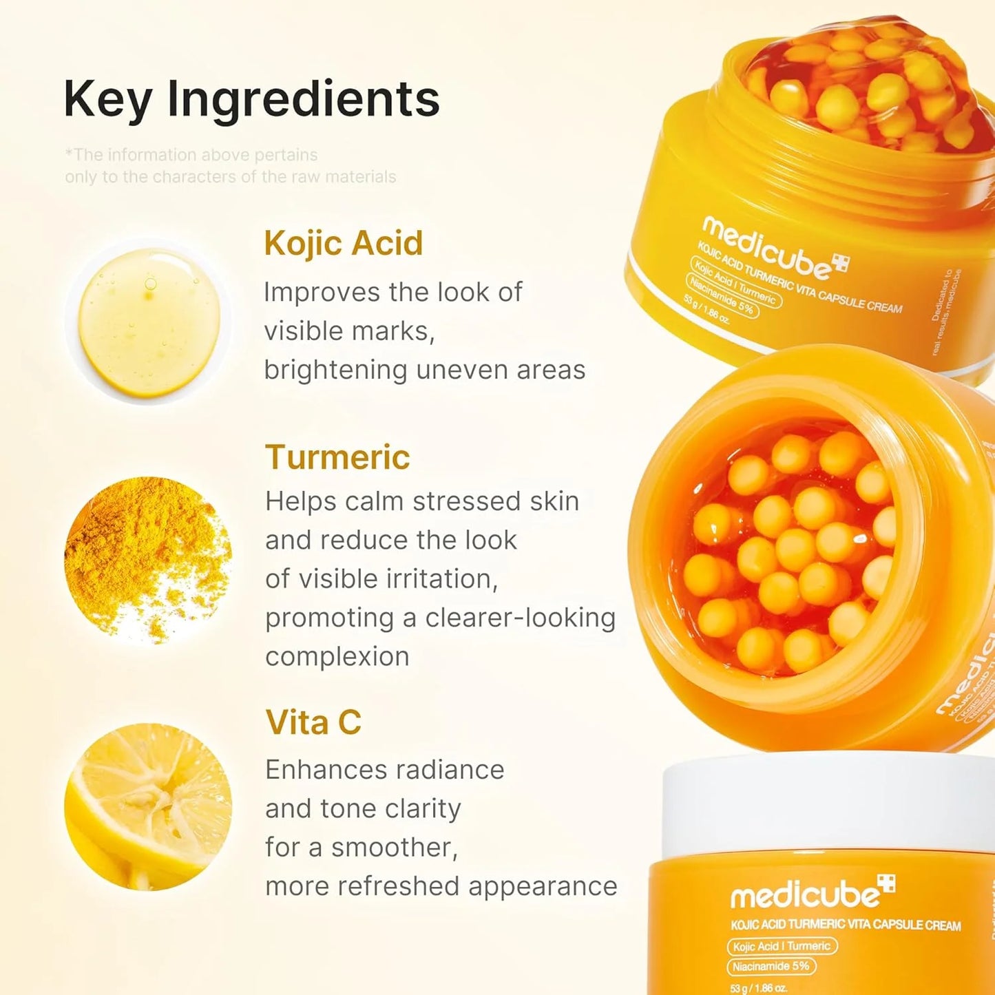 MEDICUBE - KOJIC ACID TURMERIC VITA CAPSULE CREAM