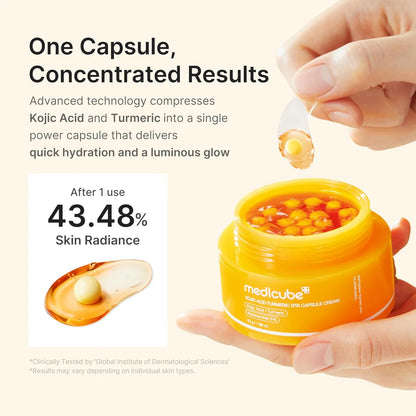 MEDICUBE - KOJIC ACID TURMERIC VITA CAPSULE CREAM