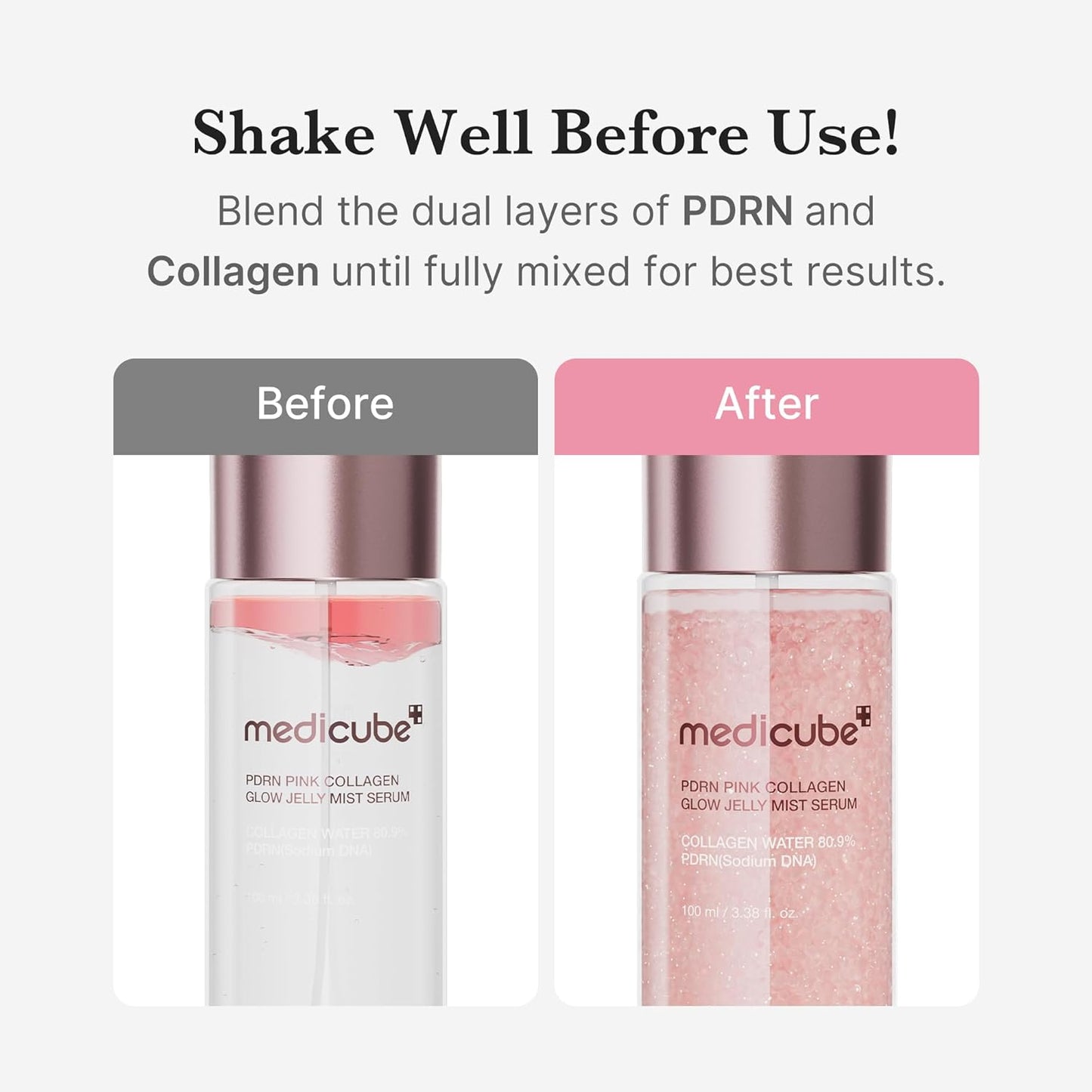 MEDICUBE - PDRN PINK COLLAGEN GLOW JELLY MIST SERUM 100ml