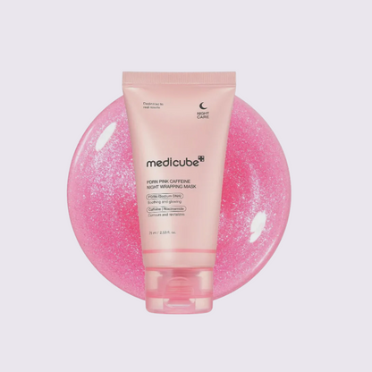 MEDICUBE - PDRN PINK CAFFEINE NIGHT WRAPPING MASK 75ML