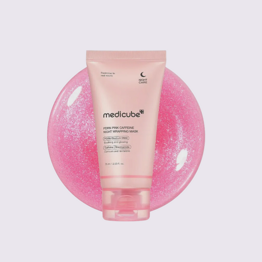 MEDICUBE - PDRN PINK CAFFEINE NIGHT WRAPPING MASK 75ML