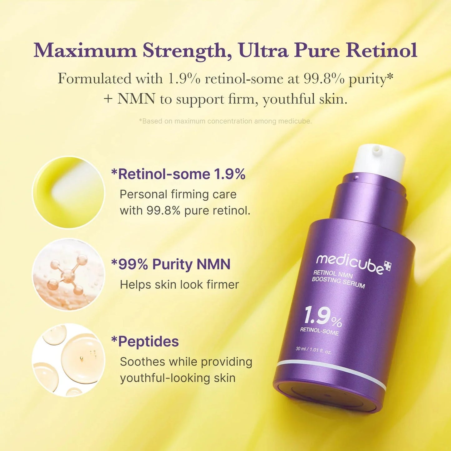 MEDICUBE - RETINOL NMN BOOSTING SERUM 30ml