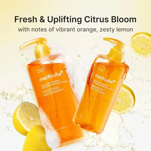 MEDICUBE - Kojic Acid Turmeric Body Wash 400ml | Jabón Corporal Iluminador