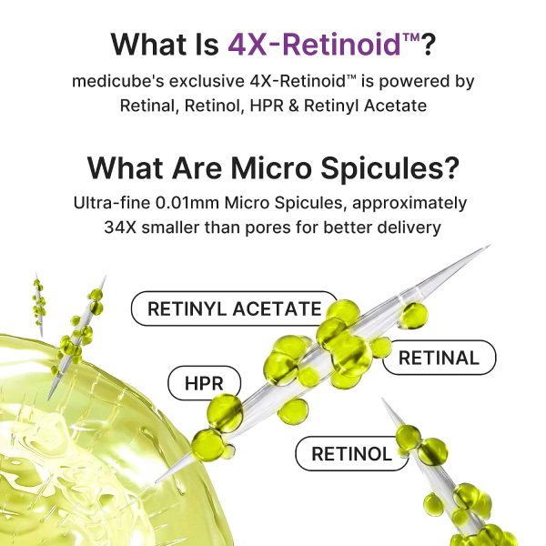 MEDICUBE - Vita A Retinal Volume Booster | Sérum Reafirmante con Retinal y Volufiline | 15 ml