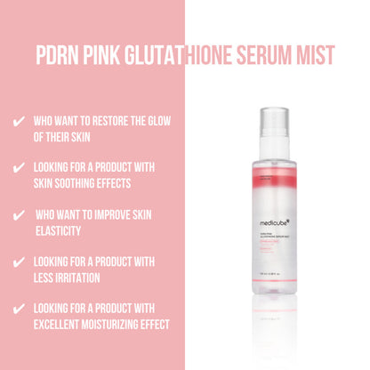 MEDICUBE - PDRN PINK GLUTATHIONE SERUM MIST 100ML