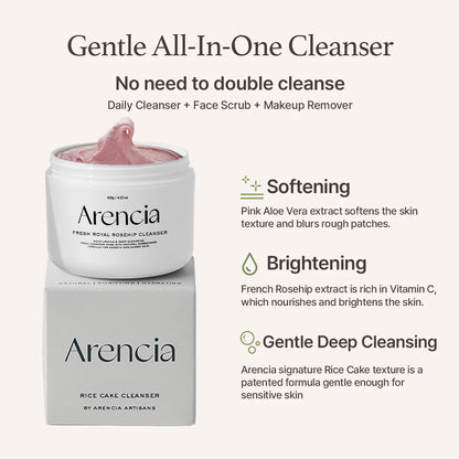 Arencia - Fresh Rosehip Rice Mochi Cleanser 120g