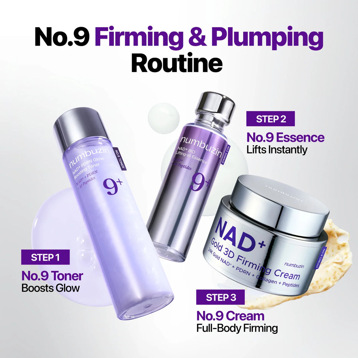 NUMBUZIN - No.9 NAD+ Gold 3D Firming Cream, 50ml