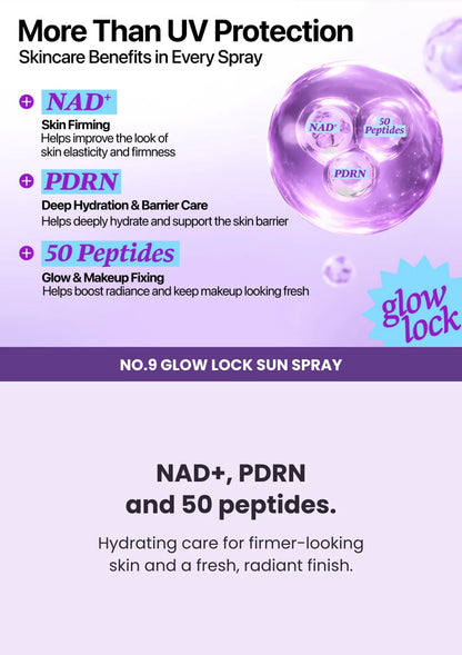 NUMBUZIN - No.9 NAD+ PDRN Glow Lock Sun Spray SPF50+ PA++++ 50ml