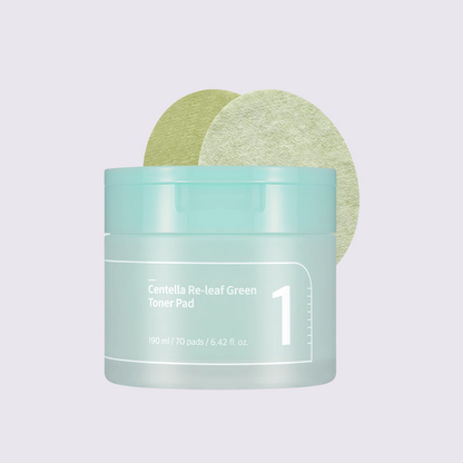 NUMBUZIN - Tóner Pads No.1 Centella Re-leaf Green, 70pads