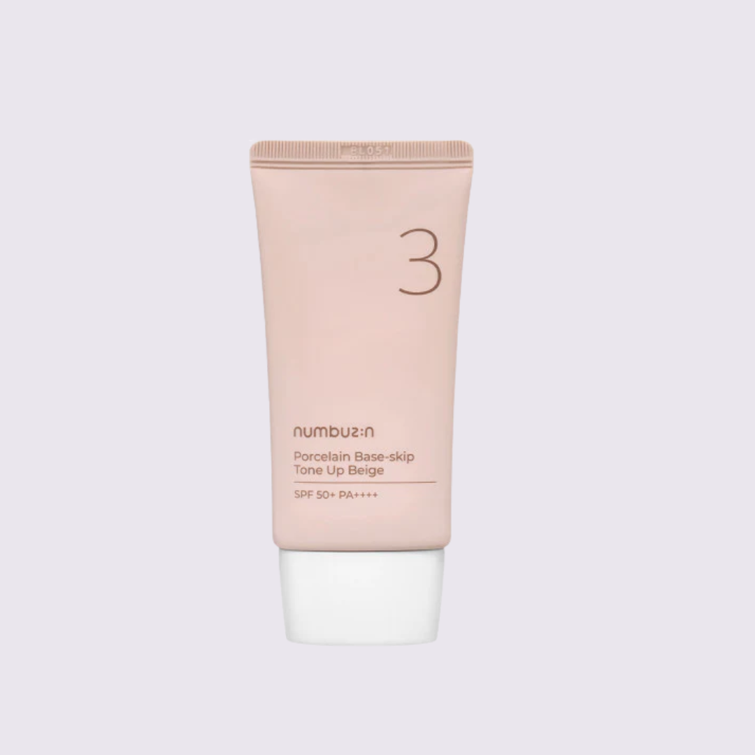 NUMBUZIN - Crema con Protector Solar No.3 Porcelain Base-skip Tone Up Beige, 50ml