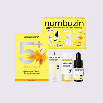NUMBUZIN - No.5 Glutathione Vitamin Trial Kit for Brightening