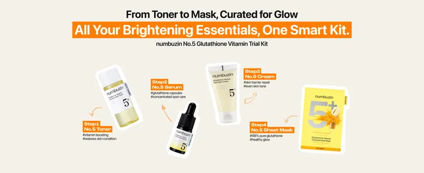 NUMBUZIN - No.5 Glutathione Vitamin Trial Kit for Brightening