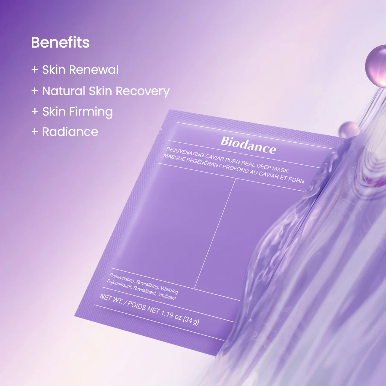 BIODANCE - REJUVENATING CAVIAR PDRN REAL DEEP MASK 4EA