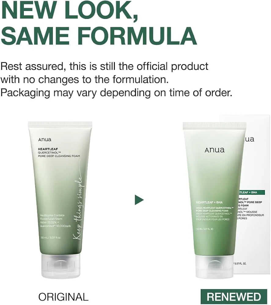 ANUA - Limpiador Espumoso HEARTLEAF QUERCETINOL PORE DEEP, 150ml
