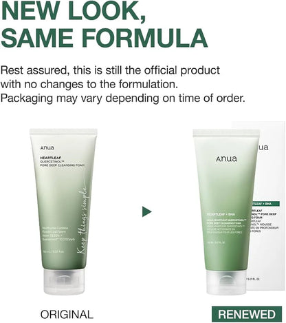 ANUA - Limpiador Espumoso HEARTLEAF QUERCETINOL PORE DEEP, 150ml