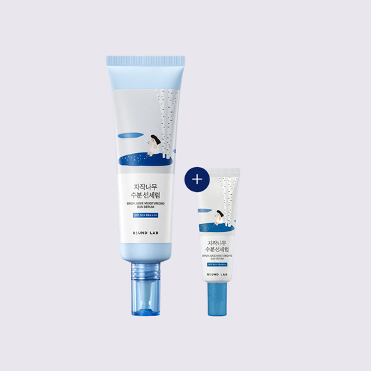 ROUNDLAB - Refreshing Airy Sun Serum Birch Juice Moisturizing Sun Serum 50ml Set (+8ml)