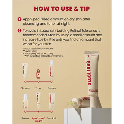 KSECRET - SEOUL 1988 Eye Cream : Retinal Liposome 4% + Fermented Bean