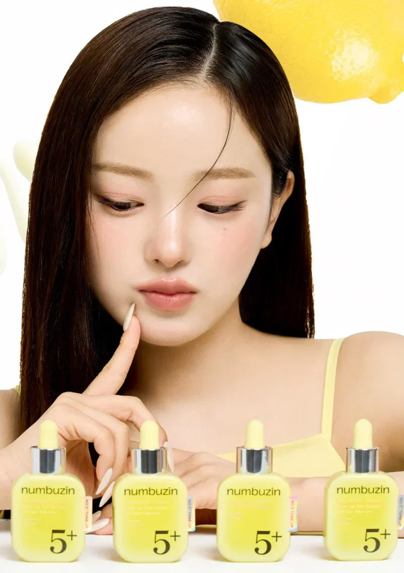 NUMBUZIN - No.5 Glutathione Vitamin Tone-Up Sun Serum SPF50+ PA++++ 30ml | Protector Solar Coreano Iluminador