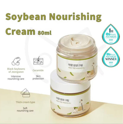 ROUNDLAB - Crema Hidratante Soybean Nourishing, 80ml