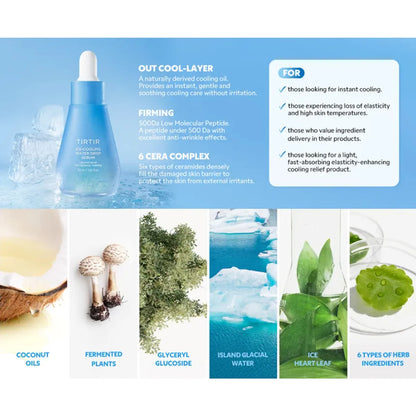 TIRTIR - Ice Cooling Serum 30ml | Sérum Coreano Refrescante e Hidratante