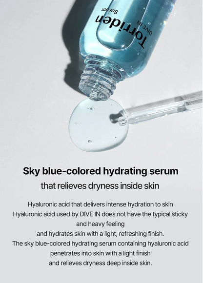 TORRIDEN - Suero DIVE IN Low Molecular con Ácido Hialurónico, 50 ml