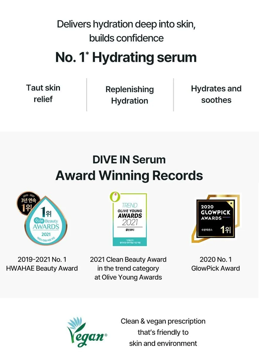 TORRIDEN - Suero DIVE IN Low Molecular con Ácido Hialurónico, 50 ml