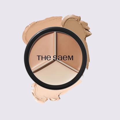 THE SAEM - Cover Perfection Triple Pot Concealer 02 Contour Beige