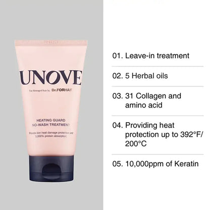 UNOVE - Protector de Calor, Heating Guard No-Wash Treatment 147ml