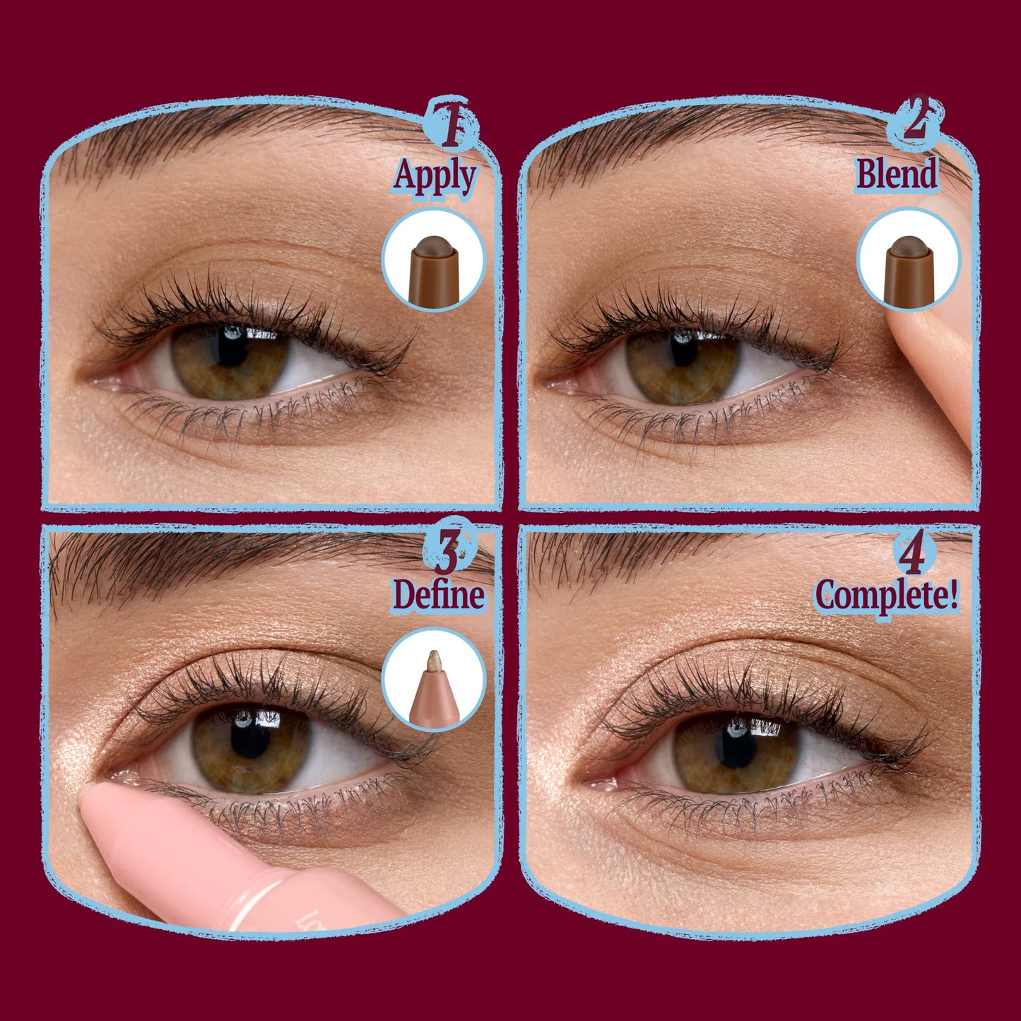 FWEE - LONG-LASTING DUAL COLORING STICK EYE SHADOW 02 SOFT BLINK (1.2g)