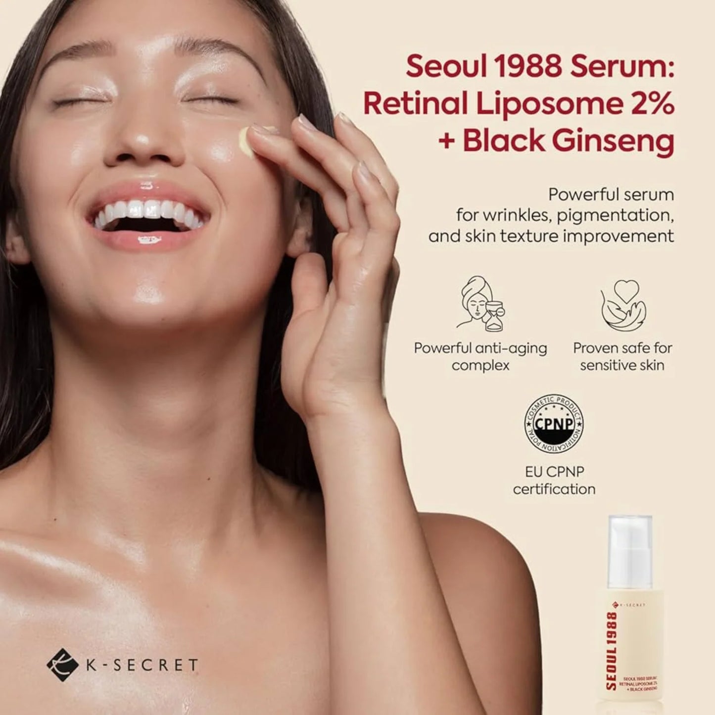 KSECRET - SEOUL 1988 Serum : Retinal Liposome 2% + Black Ginseng