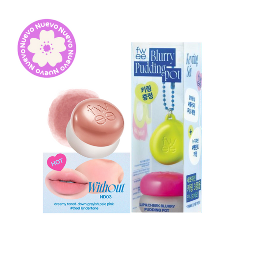 FWEE - Lip&Cheek Blurry Pudding Pot ND03 Without 5g + KEYRING