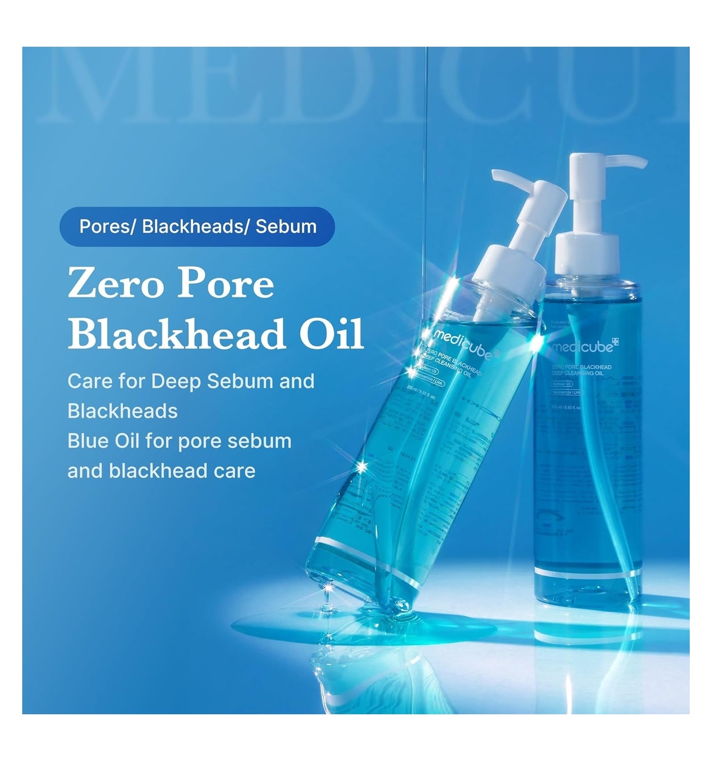 MEDICUBE - ZERO PORE BLACKHEAD DEEP CLEANSING OIL 205ml