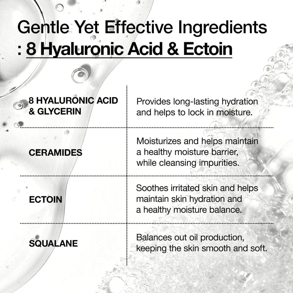 ANUA - 8 HYALURONIC ACID MOISTURIZING GENTLE GEL CLEANSER 150ml