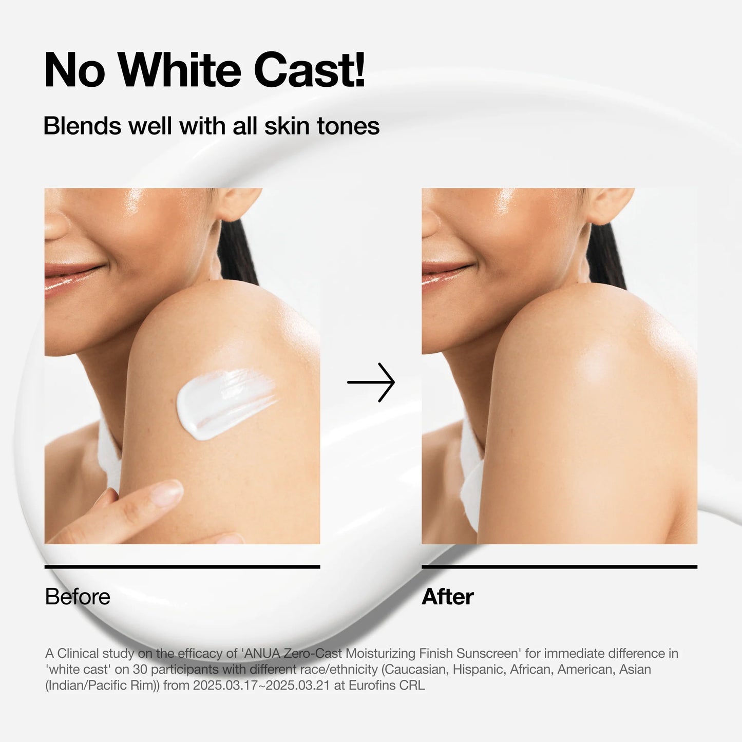 ANUA - ZERO-CAST MOISTURIZING FINISH SUNSCREEN SPF50 PA++++ , 50ml