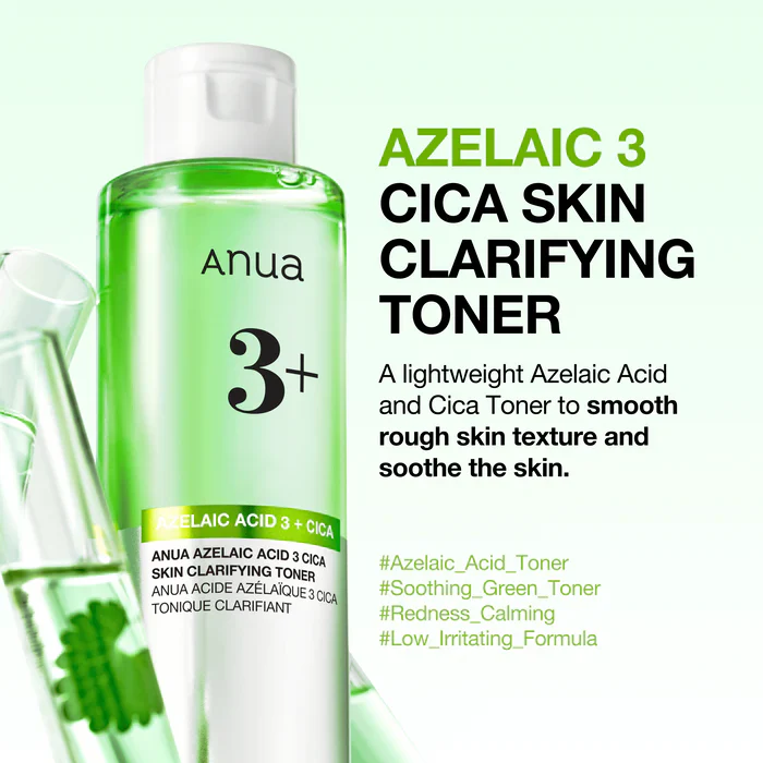ANUA - AZELAIC ACID 3 CICA SKIN CLARIFYING TONER 250ml
