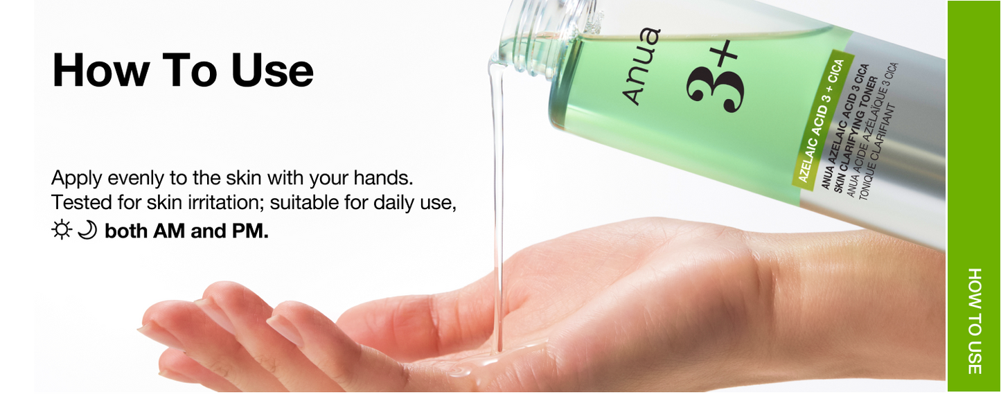 ANUA - AZELAIC ACID 3 CICA SKIN CLARIFYING TONER 250ml