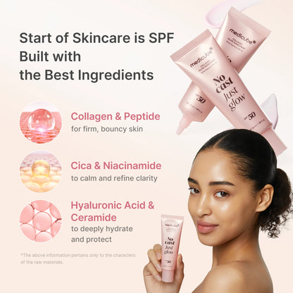 MEDICUBE - Glow Collagen Sunscreen SPF50+ PA++++ 50ml | Protector Solar Coreano Glow con Colágeno