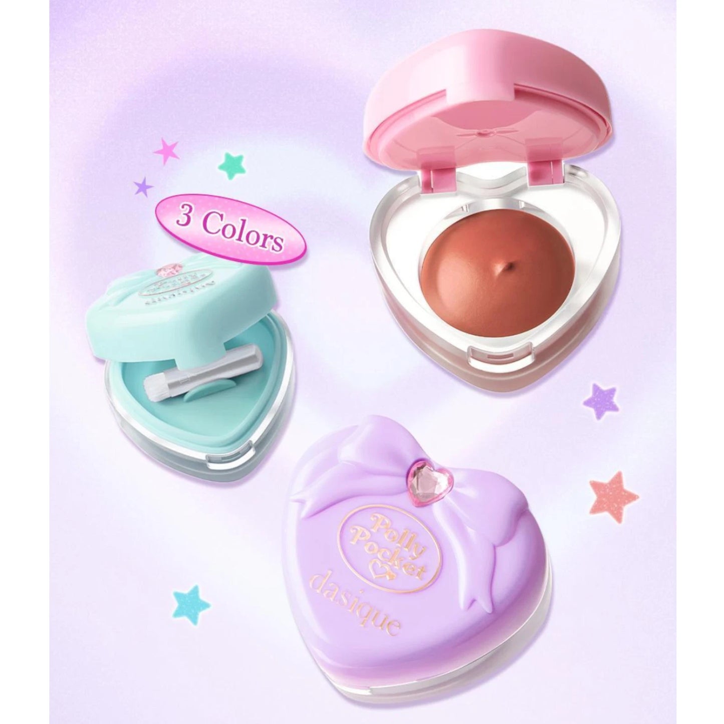 DASIQUE - Polly Pocket Souffle Color Pot Soft Closet | Tinte para Labios, Mejillas y Ojos Edición Limitada