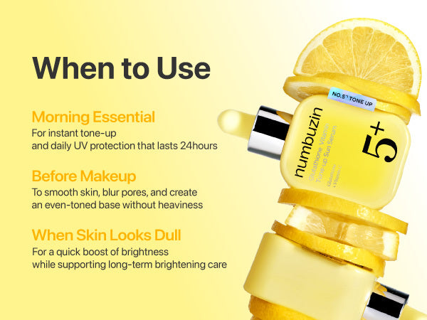 NUMBUZIN - No.5 Glutathione Vitamin Tone-Up Sun Serum SPF50+ PA++++ 30ml | Protector Solar Coreano Iluminador