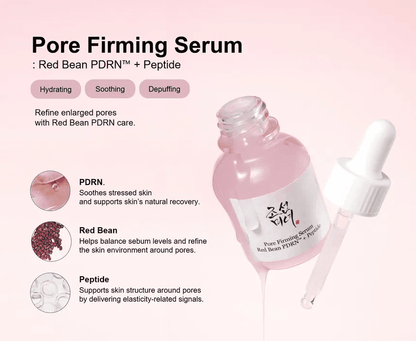 BEAUTY OF JOSEON - Pore Firming Serum Red Bean PDRN + Peptide 30ml | Sérum Coreano para Poros y Firmeza