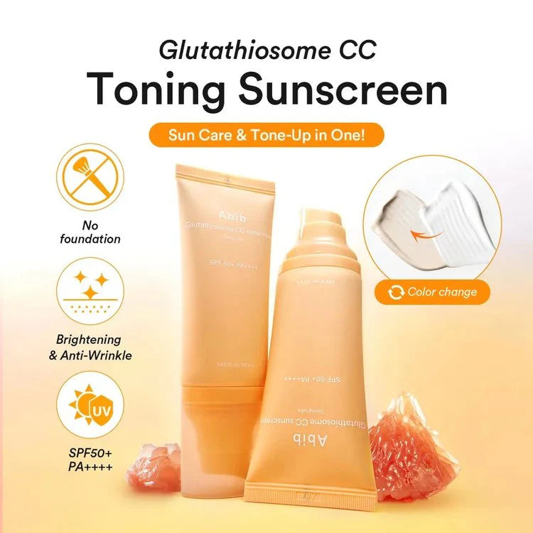 ABIB - Protector Solar Tonficante Glutatiosoma CC SPF 50+ PA++++,  50ml