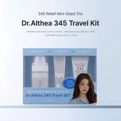 DR ALTHEA - 345 Relief Travel Kit | Mist + Serum + Cream | Kit de Skincare Coreano