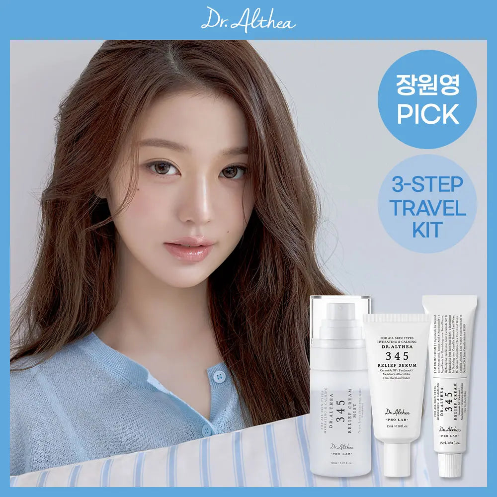 DR ALTHEA - 345 Relief Travel Kit | Mist + Serum + Cream | Kit de Skincare Coreano